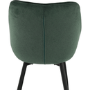 Dizájnos fotel, zöld Velvet anyag, FEDRIS