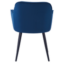 Dizájnos fotel, kék Velvet szövet, FEDRIS NEW