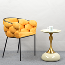 Kisasztal, fehér Ivory/arany, FEJ