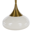 Kisasztal, fehér Ivory/arany, FEJ