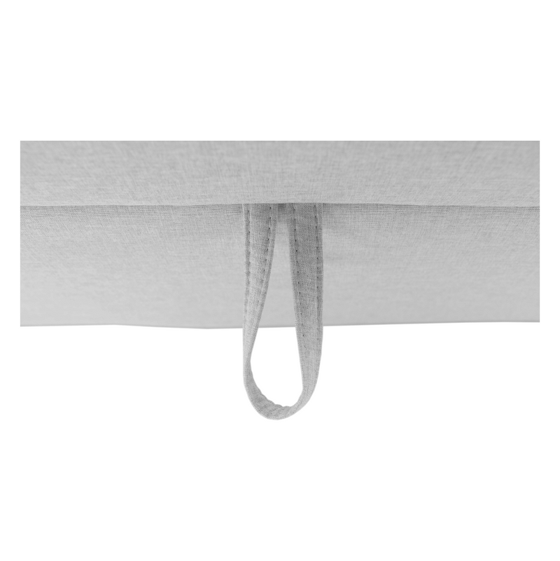 Boxspring típusú ágy 140x200, világosszürke, FERATA KOMFORT