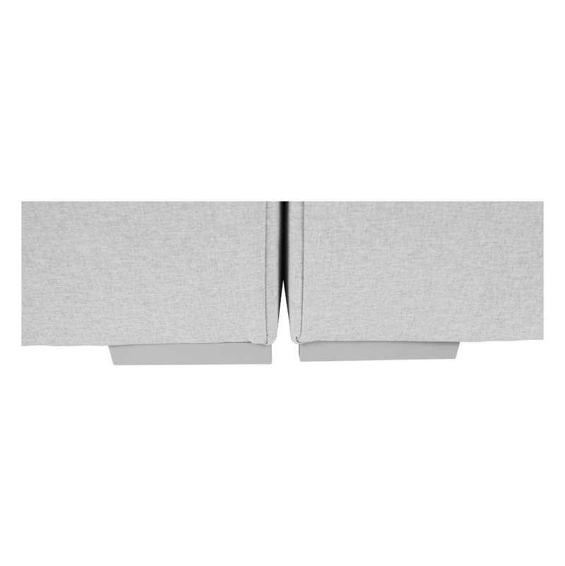 Boxspring típusú ágy 180x200, világosszürke, FERATA KOMFORT