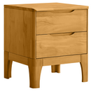 Éjjeliszekrény, masszív fa, természetes, FERB