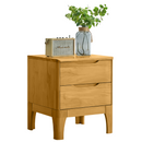 Éjjeliszekrény, masszív fa, természetes, FERB