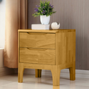 Éjjeliszekrény, masszív fa, természetes, FERB