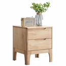 Éjjeliszekrény, masszív fa, természetes, FERB