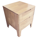 Éjjeliszekrény, masszív fa, természetes, FERB