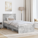 vidaXL Ágykeret fejtámlával Beton Szürke 80 x 200 cm Faanyag