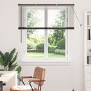 vidaXL Zsalugáter Redőnyök Fekete 130 x 135 cm Alumínium