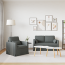 vidaXL Kanapé Szett 2 pcs Sötétszürke 139 x 78 x 80 cm szövet
