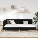 vidaXL Sarokágy keret Fekete 90 x 200 cm szövet