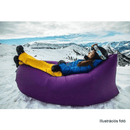 Felfújható babzsák/lazy bag, narancssárga, LEBAG