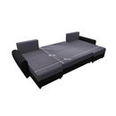 Univerzális ülőgarnitúra, szürke/fekete, DAKAR NEW U