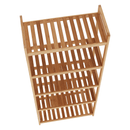 5 polcos polcállvány, természetes bambusz, FIORE TYP 3