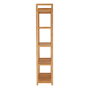 5 polcos polcállvány, természetes bambusz, FIORE TYP 3