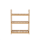 3 polcos polcállvány, természetes bambusz, FIORE TYP 1