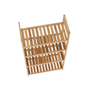 4 polcos polcállvány, természetes bambusz, FIORE TYP 2