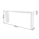 Konzolasztal, fehér, FITRON