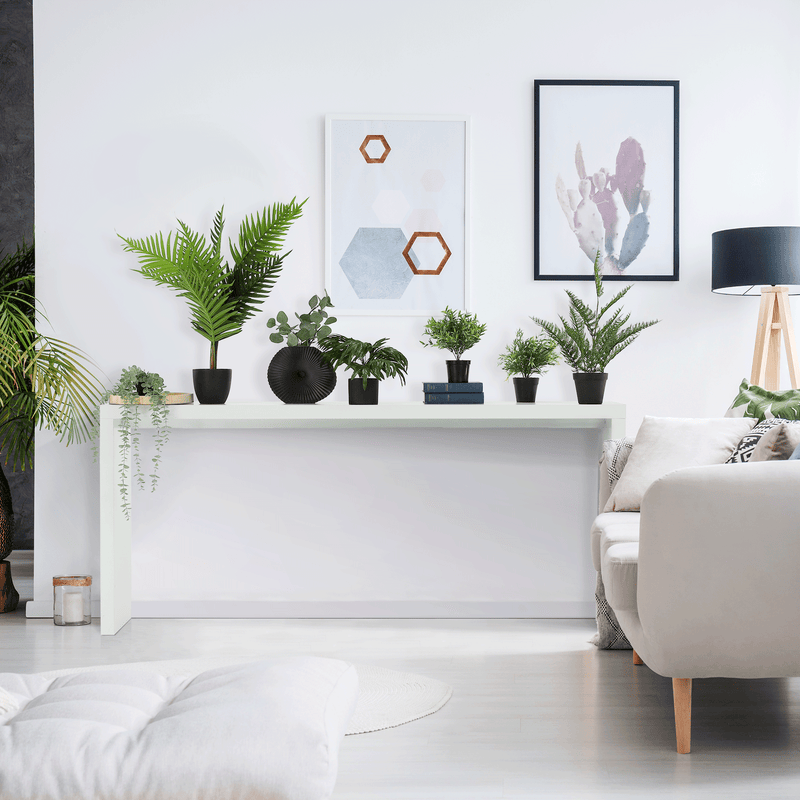 Konzolasztal, fehér, FITRON