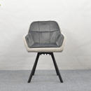 Forgó étkezőszék, szürke Velvet szövet, FLER