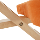 Ergonomikus térdelőszék, narancs/bükkfa, FLONET