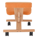 Ergonomikus térdelőszék, narancs/bükkfa, FLONET