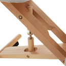 Ergonomikus térdelőszék, szürkésbarna Taupe/bükkfa, FLONET