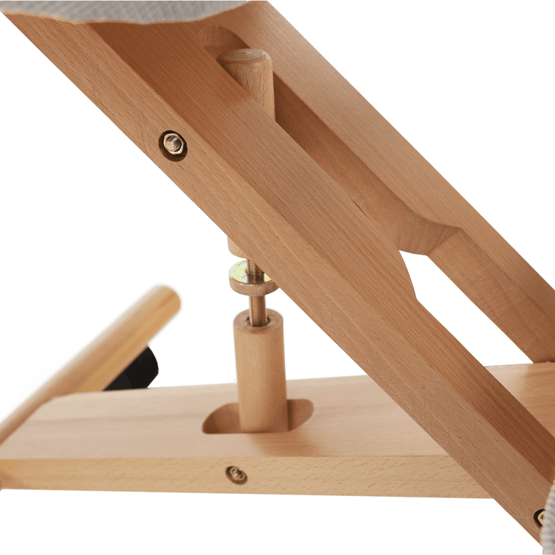 Ergonomikus térdelőszék, szürkésbarna Taupe/bükkfa, FLONET