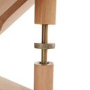 Ergonomikus térdelőszék, szürkésbarna Taupe/bükkfa, FLONET