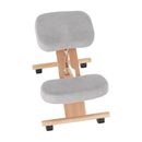Ergonomikus térdelőszék, szürkésbarna Taupe/bükkfa, FLONET
