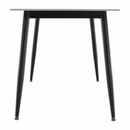 Étkezőasztal, szürke/fekete, 121x71 cm, FLORENC TYP 1