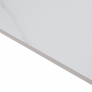 Étkezőasztal, fehér márvány/fekete, 160x80 cm, FLORENC TYP 2