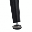 Étkezőasztal, szürke márvány/fekete, 160x80 cm, FLORENC TYP 2