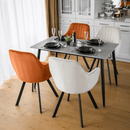 Étkezőasztal, szürke/fekete, 121x71 cm, FLORENC TYP 1