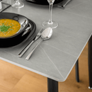 Étkezőasztal, szürke/fekete, 121x71 cm, FLORENC TYP 1