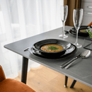 Étkezőasztal, szürke/fekete, 121x71 cm, FLORENC TYP 1