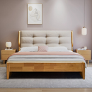 Franciaágy, 180x200, masszív fa, természetes, FLORENCIA