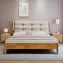 Franciaágy, 180x200, masszív fa, természetes, FLORENCIA