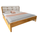 Franciaágy, 180x200, masszív fa, természetes, FLORENCIA