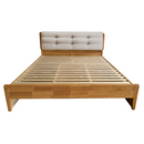 Franciaágy, 180x200, masszív fa, természetes, FLORENCIA