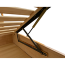 Franciaágy, 180x200, masszív fa, természetes, FLORENCIA