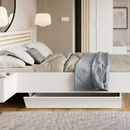 Fiókos konténer az ágy alá, 2 db-os szett, fehér, FLORENS