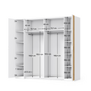 Hálószobai készlet, fehér/artisan tölgy, 160x200, FLORENS