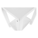 Éjjeliszekrény, masszív/fehér, FOSIL