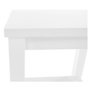 Éjjeliszekrény, masszív/fehér, FOSIL