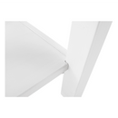 Éjjeliszekrény, masszív/fehér, FOSIL