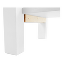 Éjjeliszekrény, masszív/fehér, FOSIL