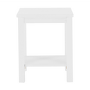 Éjjeliszekrény, masszív/fehér, FOSIL