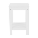 Éjjeliszekrény, masszív/fehér, FOSIL