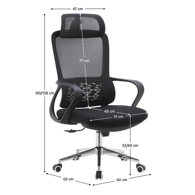 Irodai szék, fekete, FOSTER TYP 1